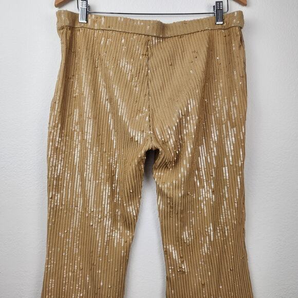 Retrofete Julien Sequin Knit Pant in Nude Size XL NWT - Picture 7 of 11